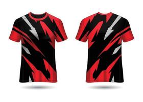 T-Shirt Sport Design. Racing jersey. uniform front and back view. vector