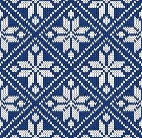 Knitted color squares seamless pattern vector illustration