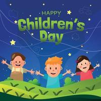 Children's Day Concept vector