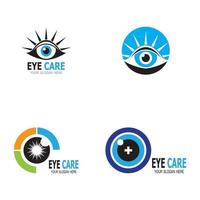 Eye care health icon and symbol vector