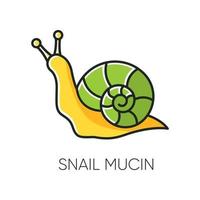 Snail mucin RGB color icon vector