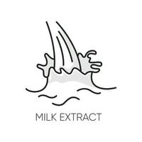 Milk extract RGB color icon vector