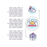 Family assistance program concept icon with text vector