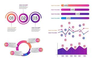 Modern Infographic Element Collection vector