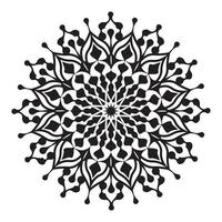 Mandala abstract floral pattern design of meditation illustration vector