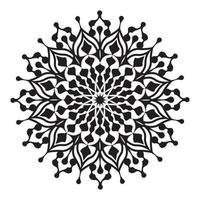 Mandala abstract floral pattern design of meditation illustration vector