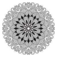 islamic mandala of meditation relaxation arabian floral pattern vector