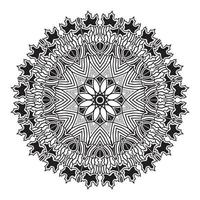 islamic mandala of meditation relaxation arabian floral pattern vector