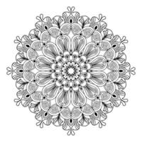 arabesque mandala design of islamic geometric element drawing vector