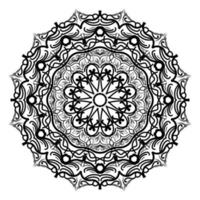 mandala islámico de meditación relajación patrón floral árabe vector