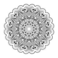 islamic mandala of meditation relaxation arabian floral pattern vector