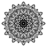 arabesque mandala design of islamic geometric element drawing vector