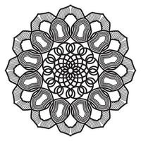 arabesque mandala design of islamic geometric element drawing vector