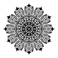 diseño de mandala arabesco de dibujo de elemento geométrico islámico vector