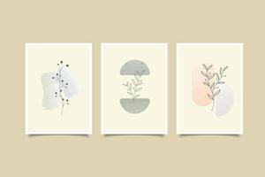 minimalist natural hand drawn cover collection vector