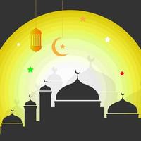 islamic background for islamic day vector
