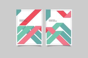 geometric business cover collection vector