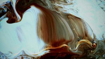 Abstract Colorful Ink Spread Explode in Milky Liquid Surface video