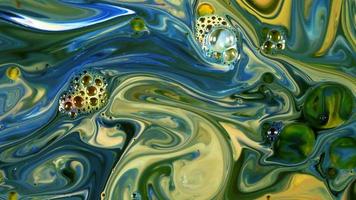 Abstract Colorful Ink Spread Explode in Milky Liquid Surface video