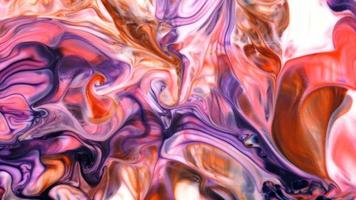 Abstract Colorful Ink Spread Explode in Milky Liquid Surface video