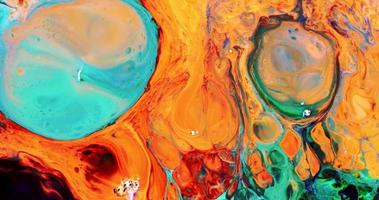 Abstract Colorful Food Ink Artistic Spread Explode video