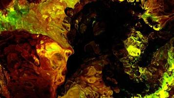 Abstract Colorful Ink Spread Explode in Milky Liquid Surface video