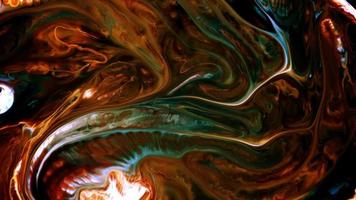 Abstract Colorful Ink Spread Explode in Milky Liquid Surface video