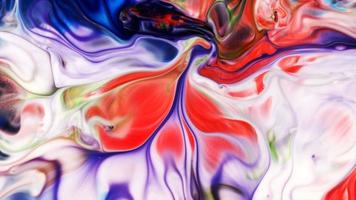 Abstract Colorful Ink Spread Explode in Milky Liquid Surface video