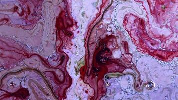 Abstract Colorful Food Ink Artistic Spread Explode video