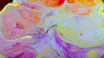 Abstract Colorful Food Ink Artistic Spread Explode video