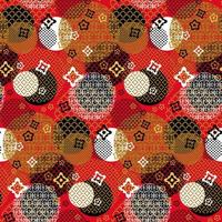 Asian new year holiday seamless pattern vector