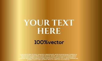 Vector Gold abstract background design gradient, good for banner