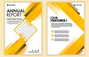 Annual Report Template Design vector