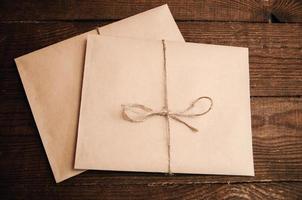 Correspondence from kraft paper photo