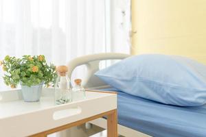 Hospital bed in internal medicine ward photo