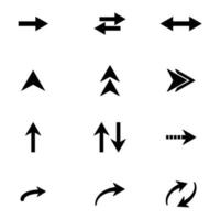 arrow icon set vector