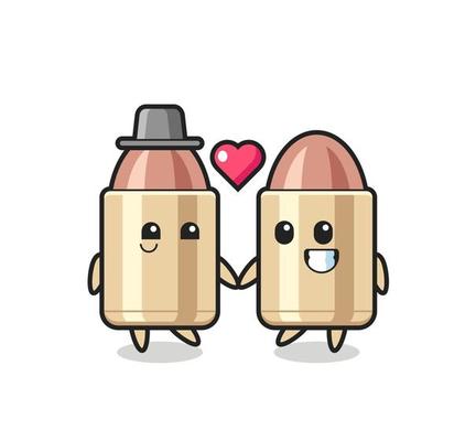 bullet cartoon character couple with fall in love gesture 3314851 Vector Art at Vecteezy bullet cartoon character couple with fall in love gesture 3314851 Vector Art at Vecteezy