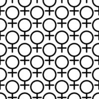 Female symbol seamless pattern vector