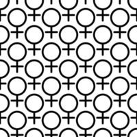 Female symbol seamless pattern vector