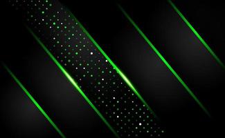 abstract shiny dark green shape overlap background technology vector