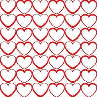 Background seamless pattern with geometrical heart shape vector