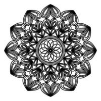 arabesque mandala design of pattern drawing for muslim adults motif vector