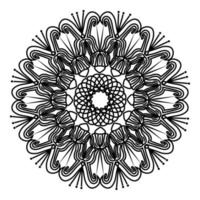 diseño de mandala arabesco de dibujo de patrón para motivo de adultos musulmanes vector