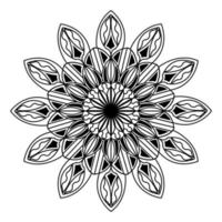 diseño de mandala arabesco de dibujo de patrón para motivo de adultos musulmanes vector