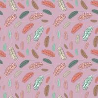 seamless pattern of feathers vector