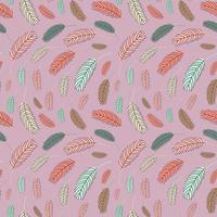 seamless pattern of feathers vector