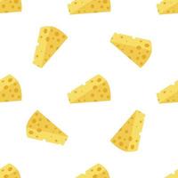 seamless pattern of cheese vector