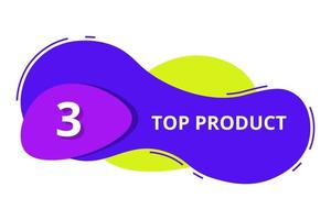 top 3 product banner list for modern template banner vector