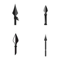 Spear Vector icon design illustration