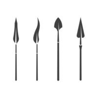 Spear Vector icon design illustration